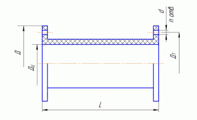 Патрубок компенсационный резинокордный Ду-80