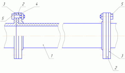 Патрубок компенсационный резинокордный Ду-100