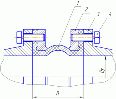 Вставка компенсационная резинокордная Ду-150 В220
